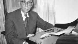 Antoni Słonimski. Warszawa 1956 r. Fot. PAP/A. Mottl