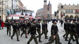 Marsz ku czci Żołnierzy Wyklętych w ramach obchodów Narodowego Dnia Pamięci Żołnierzy Wyklętych w Krakowie. 03.03.2019. Fot. PAP/Ł. Gągulski