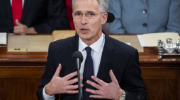 Jens Stoltenberg. Fot. PAP/EPA/J. L. Scalzo