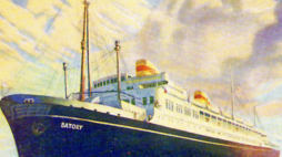 MS Batory na pocztówce. Źródło: Wikimedia Commons