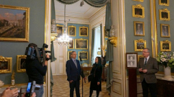 „Fiesta podług Kamsetzera” - spotkanie z okazji wyposażenia Gabinetu i Garderoby Króla w draperie i zasłony. Źródło: Zamek Królewski w Warszawie