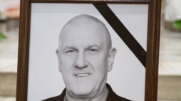 Biała Podlaska, 29.05.2019. Uroczystości pogrzebowe Jana Guza, 29 bm. w Sanktuarium Miłosierdzia Bożego w Białej Podlaskiej. Przewodniczący Ogólnopolskiego Porozumienia Związków Zawodowych zmarł w wieku 63 lat. Fot. PAP/W. Jargiło