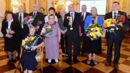 Warszawa, 28.05.2019. Laureaci 18. edycji nagrody "Kustosz Pamięci Narodowej" w Warszawie. PAP/J. Kamiński