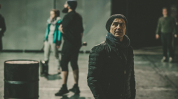 Zdjęcie z próby spektaklu  „Miasto we krwi”. Źródło:Teatr Miejski w Gliwicach