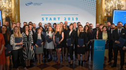 Uroczystość wręczenia dyplomów laureatom konkursu „Start. Stypendia dla młodych uczonych 2019” Fundacji na rzecz Nauki Polskiej na Zamku Królewskim w Warszawie. Fot. PAP/R. Pietruszka