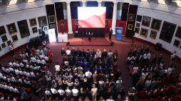 Gala wręczenia nagród w konkursie "Do Hymnu" w Galerii Porczyńskich w Warszawie. Fot. PAP/T. Gzell