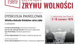 „Wielka dekada Polaków 1979-89”. Źródło: Akademia Ignatianum