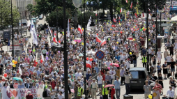 Warszawa, 09.06.2019. 14. Marsz dla Życia i Rodziny. Fot. PAP/W. Olkuśnik