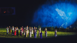 Spektakl „Orzeł i Krzyż”. Źródło: Park Dzieje