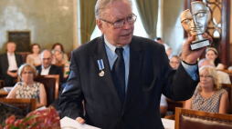 Kraków, 19.06.2019. Reżyser Krzysztof Zanussi podczas obchodów swoich jubileuszy. Fot. PAP/J. Bednarczyk