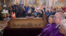 Lublin, 11.06.2019. Uroczystości pogrzebowe abp. Bolesława Pylaka w Archikatedrze Lubelskiej. PAP/W. Jargiło