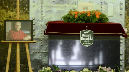 Uroczystości pogrzebowe reżysera Ryszarda Bugajskiego. Fot. PAP/J. Kamiński