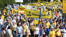 Uczestnicy XX Światowego Zjazdu Kaszubów. 2018 r. Fot. PAP/A. Warżawa