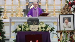 Uroczystości pogrzebowe Wojciecha Bogaczyka w kościele pw. św. Karola Boromeusza na Starych Powązkach w Warszawie. Fot. PAP/P. Supernak