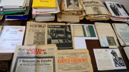 Warszawa, 13.08.2019. Uroczystość przekazania archiwum Andrzeja Wernica - dziennikarza, historyka, uczestnika Powstania Warszawskiego, do zasobu Archiwum Akt Nowych. Fot. PAP/R. Guz