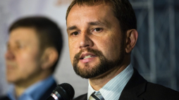 Ukraina, 25.11.2015. Szef ukraińskiego IPN Wołodymyr Wiatrowycz. Fot. PAP/Ukrinform