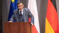 Ambasador RP w Berlinie Andrzej Przyłębski. Fot. PAP/EPA/O. Messinger 