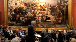 Obraz Henryka Siemiradzkiego „Pochodnie Nerona”. 2004 r. Fot. PAP/J. Bednarczyk