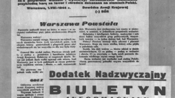 Powstanie Warszawskie - „Biuletyn Informacyjny”, wydanie z 2 sierpnia 1944 r. Fot. PAP/CAF