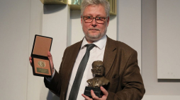 Marek Aleksander Cichocki odebrał Nagrodę Literacką im. Józefa Mackiewicza. Fot. PAP/P. Supernak