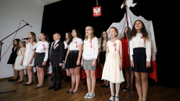 Akcja „Rekord dla Niepodległej” w Pułtusku. 11.2018. Fot. PAP/L. Szymański