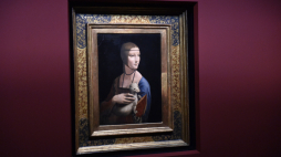 Kraków, 18.05.2017. "Dama z gronostajem" Leonarda da Vinci. Fot. PAP/J. Bednarczyk