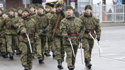Obchody 100. rocznicy zakończenia walk w wojnie estońsko-bolszewickiej w Narwie. 03.01.2020. Fot. PAP/EPA