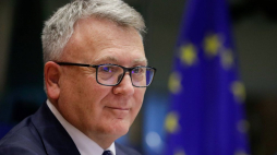 Komisarz ds. miejsc pracy i spraw socjalnych Nicolas Schmit. Fot. PAP/EPA