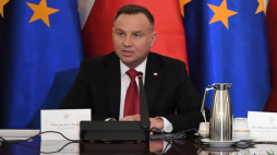 Warszawa, 07.01.2020. Prezydent Andrzej Duda podczas posiedzenia Rady Gabinetowej, czyli spotkania prezydenta RP i całego rządu, w Pałacu Prezydenckim w Warszawie. Politycy mają rozmawiać o obchodach 75. rocznicy wyzwolenia obozu zagłady Auschwitz-Birkenau oraz sytuacji na Bliskim Wschodzie. Fot. PAP/R. Pietruszka