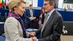 Ursula von der Leyen i David Sassoli. Fot. PAP/EPA