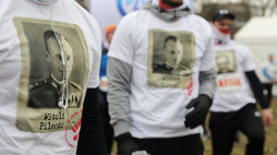 Uczestnicy 8. Biegu Pamięci Żołnierzy Wyklętych „Tropem Wilczym” w Warszawie. Fot. PAP/T. Gzell