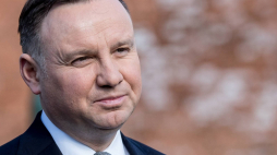 Kraków, 10.04.2020. Prezydent Andrzej Duda podczas wypowiedzi dla mediów. Fot. PAP/Ł. Gągulski
