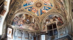 Muzea Watykańskie – Stanza di Eliodoro (Room of Heliodorus). Fot. PAP/EPA