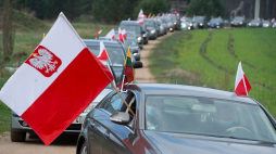 I AutoRajd na trasie Wilno-Zułów-Wilno. 03.05.2020. Fot. PAP/V. Doveiko
