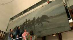 Obraz Józefa Chełmońskiego „Czwórka”. 2007 r. Fot. PAP/J. Bednarczyk