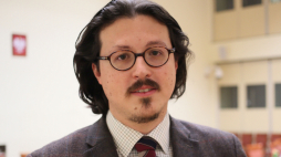 Warszawa, 17.11.2017. Profesor historii na Wolnym Uniwersytecie Brukselskim David Engels podczas wykładu wygłoszonego w Nowym Domu Poselskim. PAP/L. Szymański