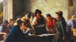 „Handlarze ryb” Augusta Ludwiga Mosta. Źródło: muzeum.szczecin.pl