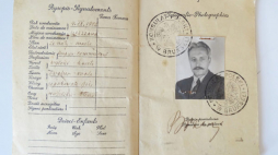 Paszport Piotra Szewczyka wystawiony na fałszywe nazwisko - Brzeg. Fot. Muzeum Pamięci Mieszkańców Ziemi Oświęcimskiej