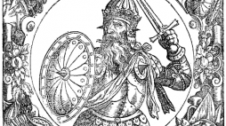 Wizerunek Mendoga z "Sarmatiae Europeae descriptio Alessandra Guagnini" (1578). Źródło: Wikimedia Commons