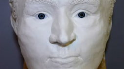 Rekonstrukcja twarzy mieszkańca Dzwonowa sprzed 500 lat. Źródło: YouTube