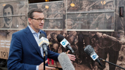 Sosnowiec, 18.08.2020. Premier RP Mateusz Morawiecki. Fot. PAP/A. Grygiel