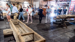 Otwarcie Muzeum Warzelni Soli i Lecznictwa Uzdrowiskowego w Ciechocinku. 01.08.2020. Fot. PAP/T. Żmijewski