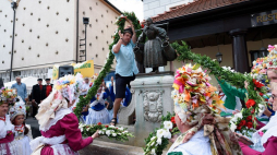 Święto Bamberskie odbyło się na Starym Rynku w Poznaniu. 2017 r. Fot. PAP/J. Kaczmarczyk