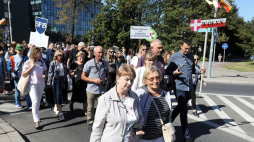 19. Międzynarodowy Marsz Pamięci Zesłańców Sybiru. Białystok, 06.09.2019. Fot. PAP/A. Reszko