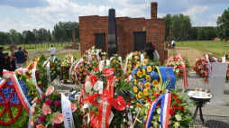 Uroczystości Międzynarodowego Dnia Pamięci o Zagładzie Romów w byłym niemieckim obozie zagłady Auschwitz II-Birkenau. 02.08.2019. Fot. PAP/J. Bednarczyk