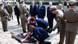 17 09 2020. Warszawa. Odsłonięcie tablicy upamiętniającej Wojciecha Ziembińskiego. Źródło: IPN/S. Kasper 
