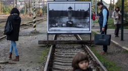 Wystawa na Dworcu Praga - Bubny. Fot. PAP/EPA