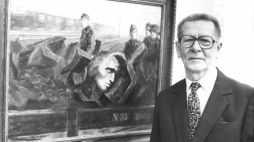 Warszawa 08.1988. Wystawa Stanisława Miedzy - Tomaszewskiego "Warszawa w latach okupacji". PAP/CAF - M. Szyperko