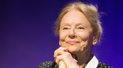 Aktorka Barbara Połomska podczas próby sztuki „Brancz” Juliusza Machulskiego w łódzkim Teatrze Powszechnym. 2015 r. Fot. PAP/G. Michałowski