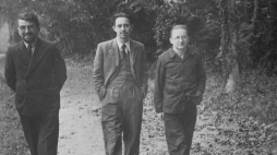 Polscy matematycy z Uniwersytetu Poznańskiego, od lewej: Henryk Zygalski, Jerzy Różycki i Marian Rejewski, którzy w 1932 roku złamali szyfr Enigmy. Poznań, lata 30. Fot. PAP/Reprodukcja